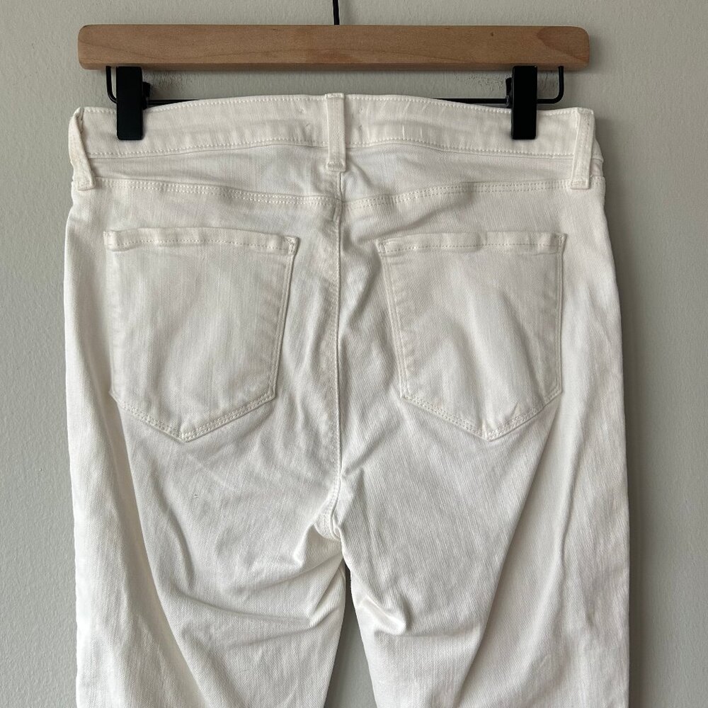 L’AGENCE Andrea Skinny Jeans Women 29 High Rise White Denim - Picture 5 of 10